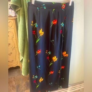 LAST CHANCE Vintage 90’s Floral Black Skirt